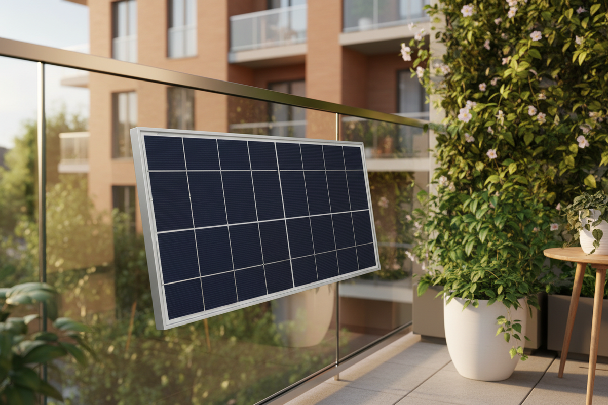 Balcony solar panel lifestyle