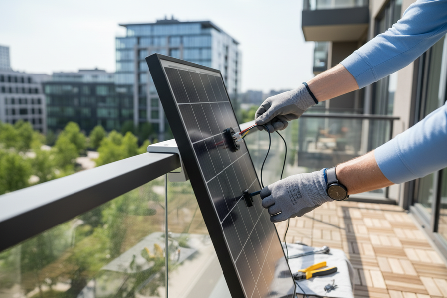 Solar panel installation